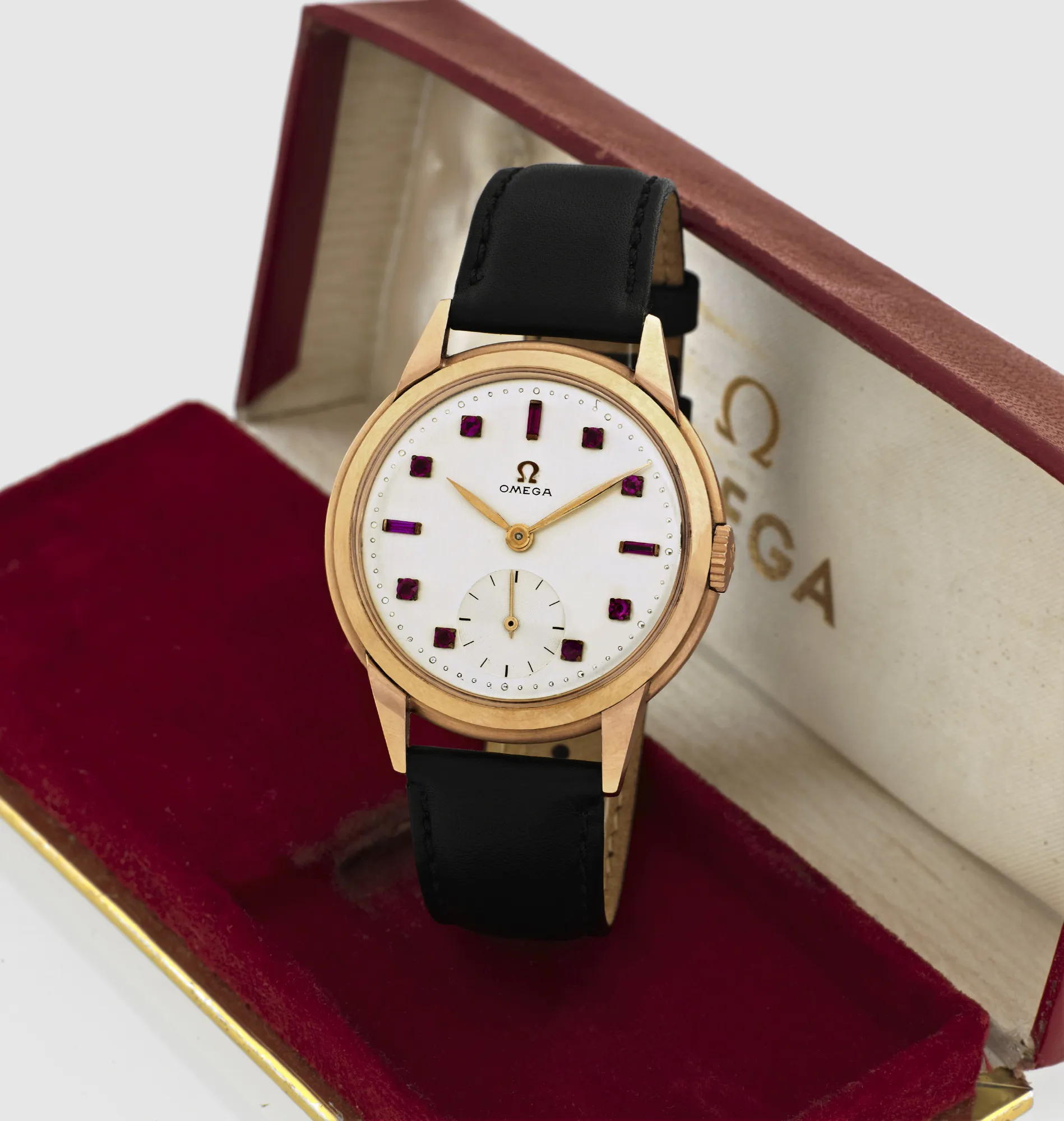 Omega 14173 37mm Rose gold White