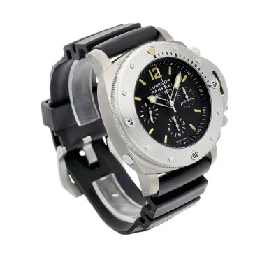 Panerai Luminor Submersible 1950 Chrono Slytech PAM 00202 47mm Titanium Black 3