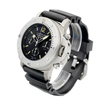 Panerai Luminor Submersible 1950 Chrono Slytech PAM 00202 47mm Titanium Black 4