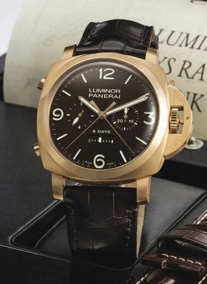 Panerai Luminor 1950 PAM 00319 47mm Rose gold Brown