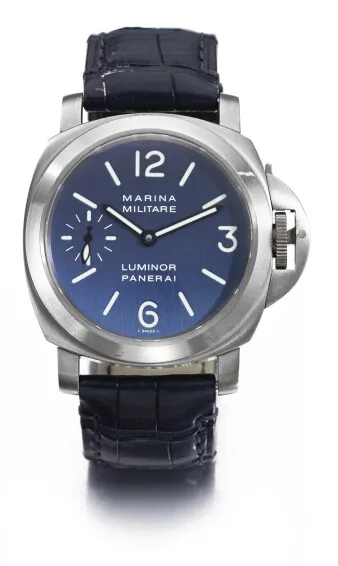 Panerai Luminor Marina Militare Amerigo Vespucci PAM00082 44mm Titanium Blue