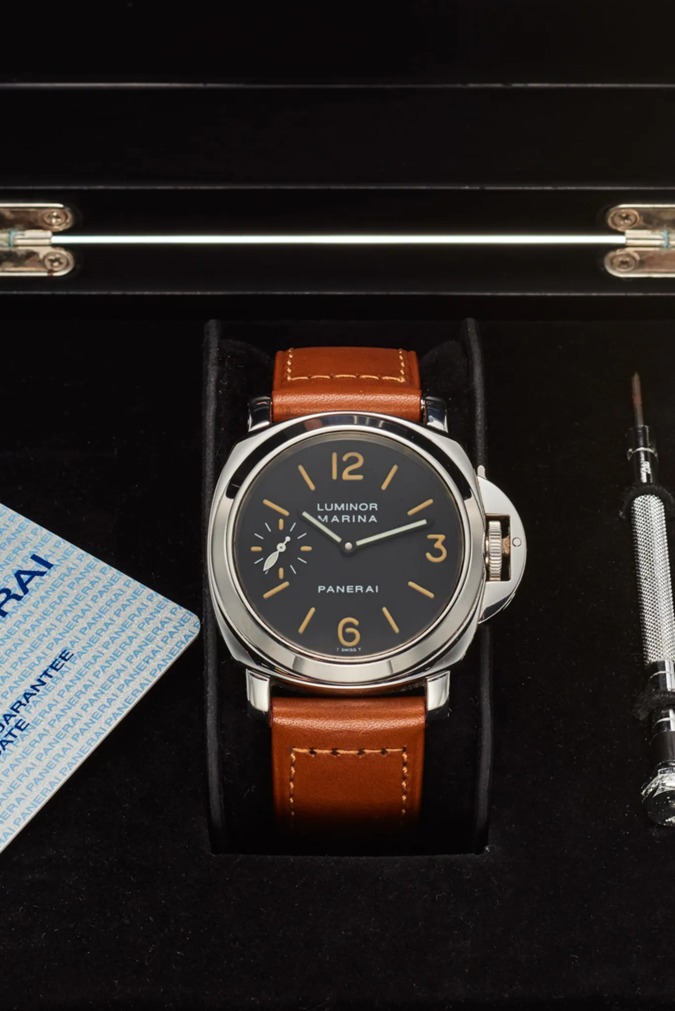 Panerai PAM 001 44mm Stainless steel Black