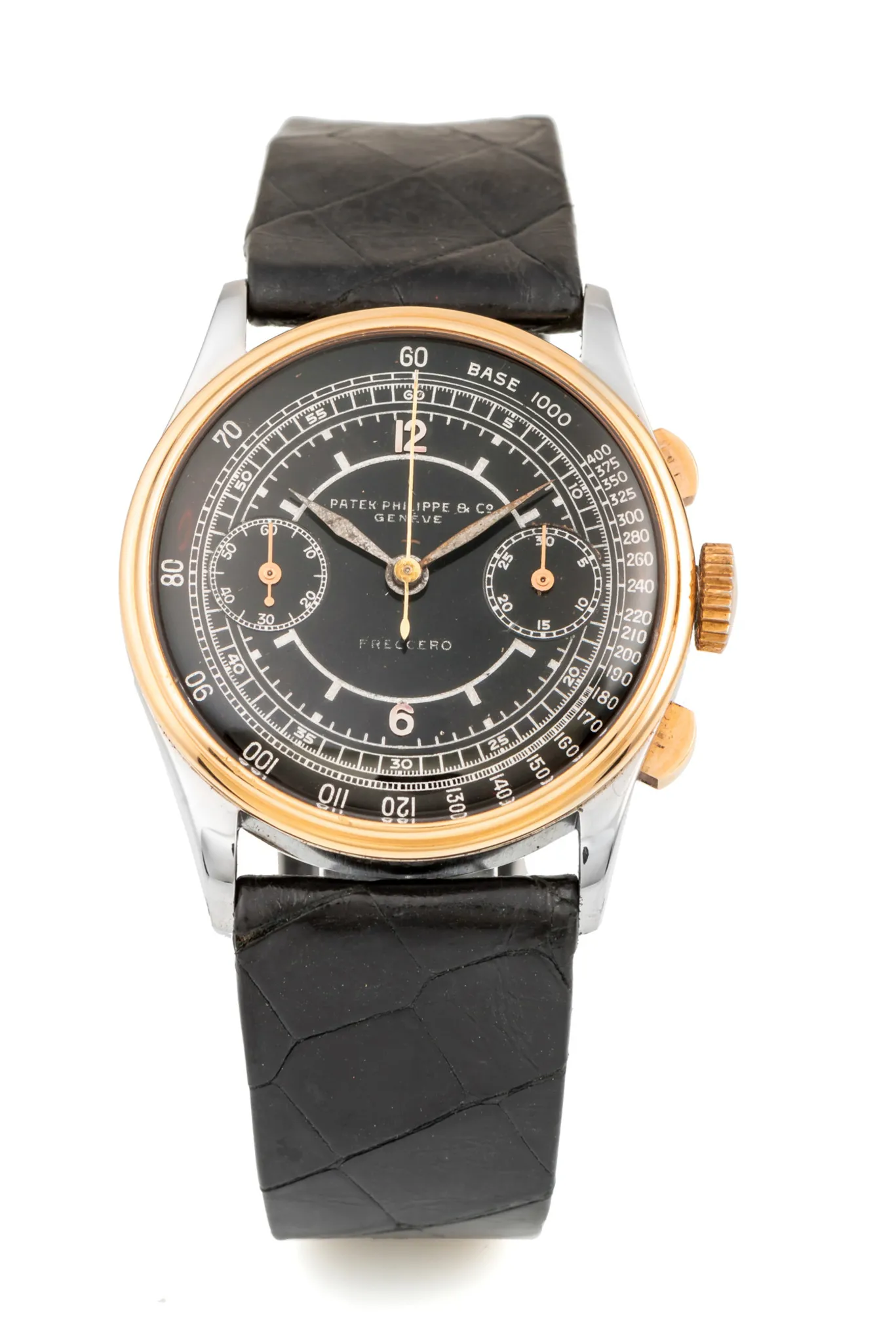 Patek Philippe 130 33mm Rose gold and Stainless steel Black