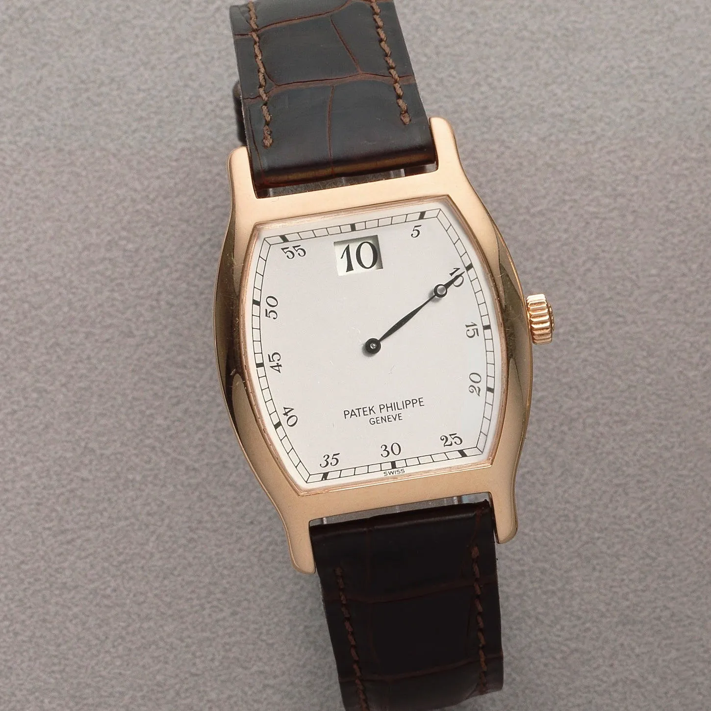 Patek Philippe JUMP HOUR 3969 28mm Rose gold Silver