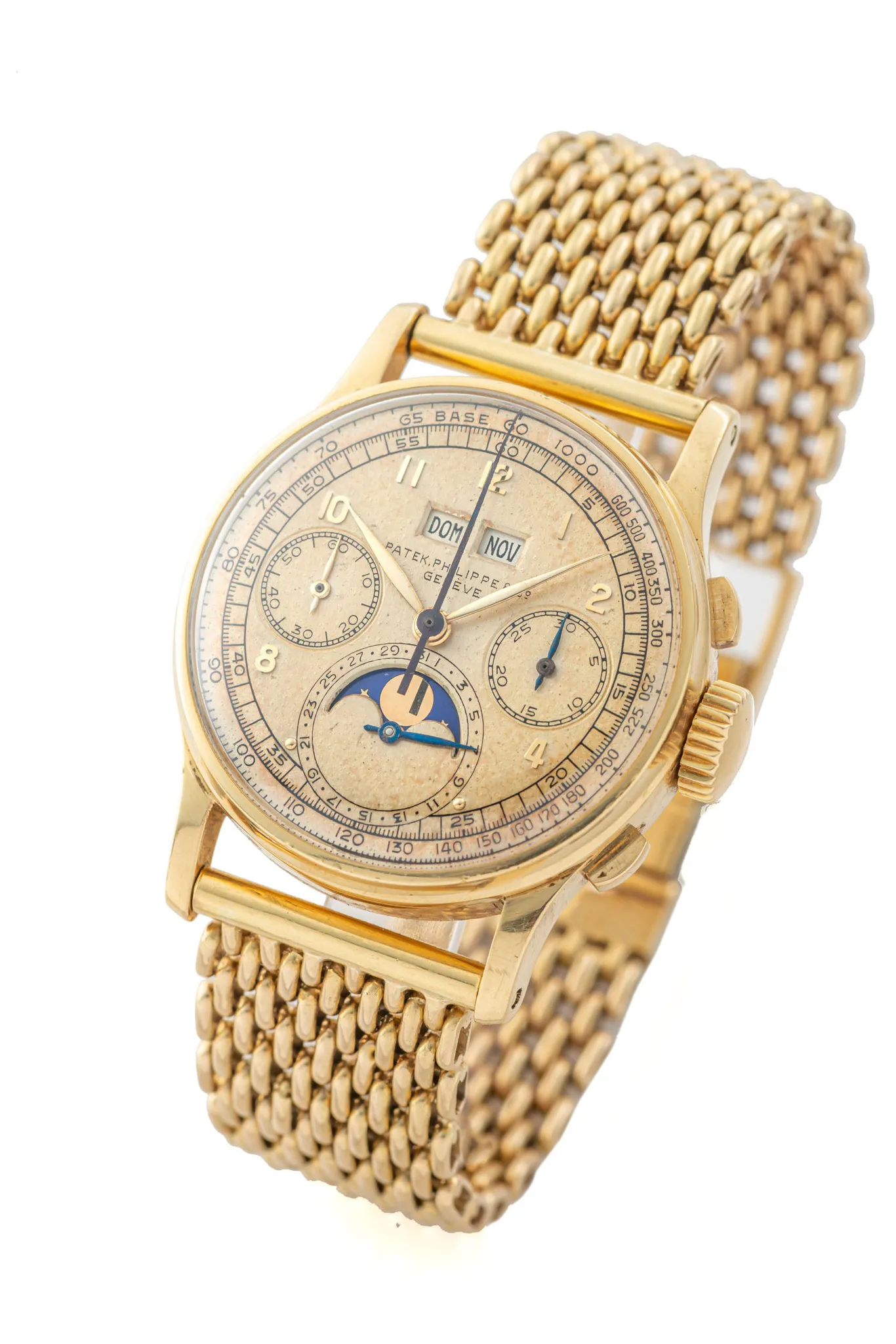 Patek Philippe Perpetual Calendar Chronograph 1518 35mm Yellow gold Cream 5