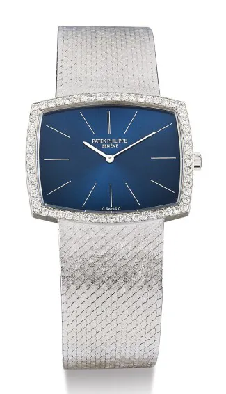 Patek Philippe 3528/2 32mm White gold Blue