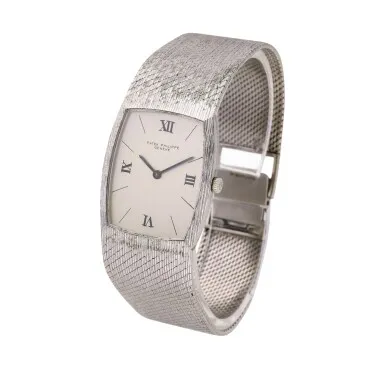 Patek Philippe 3528 25mm White gold Silver 4