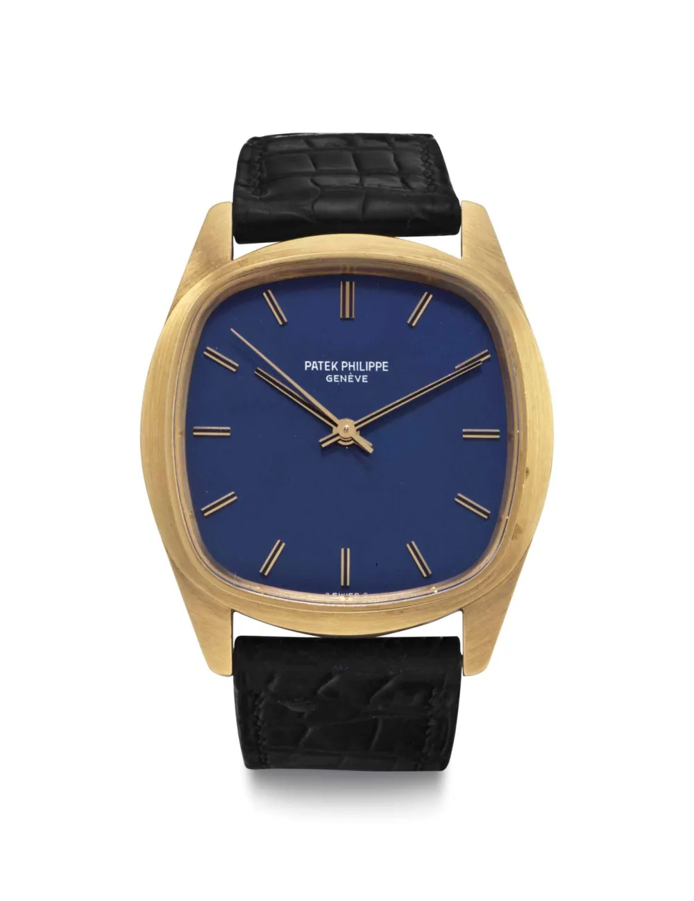 Patek Philippe 3585 35mm Rose gold Blue