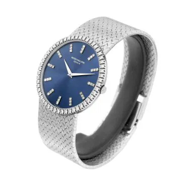 Patek Philippe Calatrava 3588 35mm White gold Blue 4