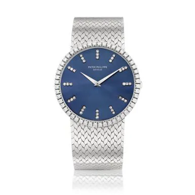 Patek Philippe Calatrava 3588 35mm White gold Blue