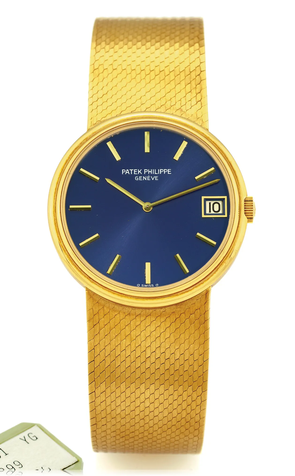 Patek Philippe 3601/101 33mm Yellow gold Blue