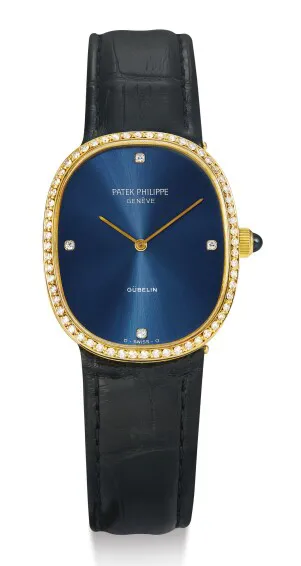 Patek Philippe 3849 27mm Yellow gold Blue