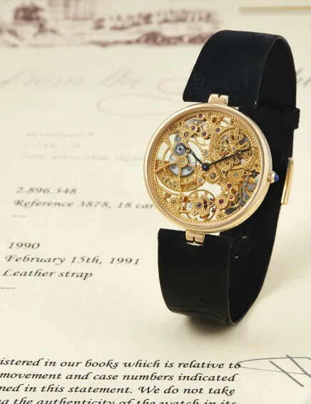 Patek Philippe Calatrava 3878 31mm Yellow gold Skeletonized