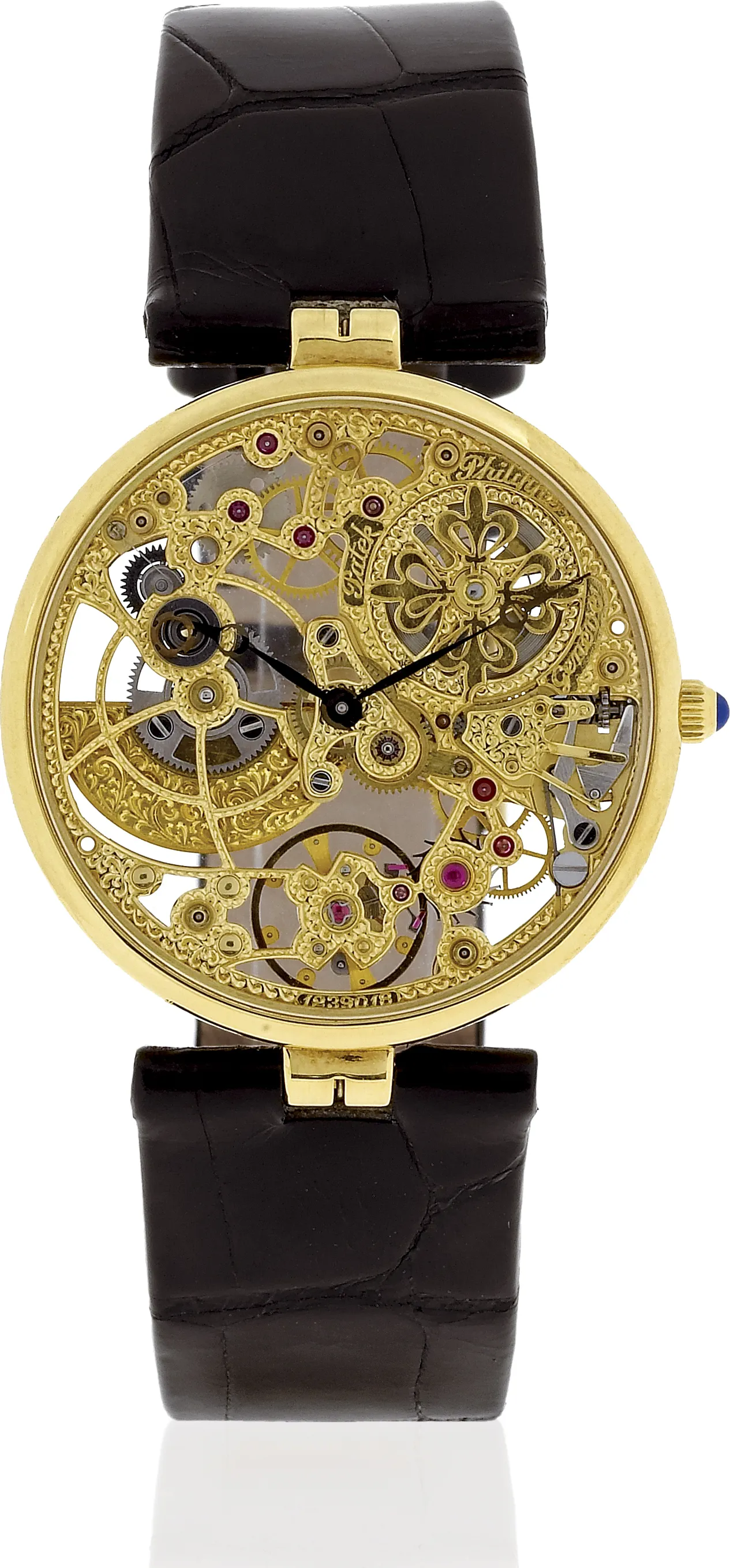 Patek Philippe Calatrava 3878 31mm Yellow gold Skeletonized