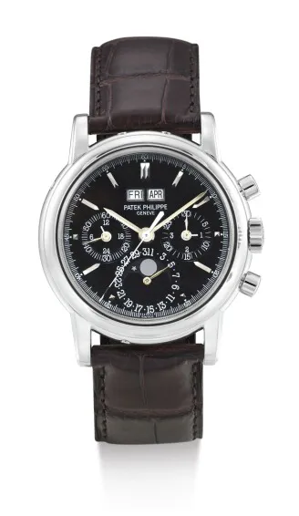 Patek Philippe Perpetual Calendar Chronograph 3970EP 36.5mm Platinum Black