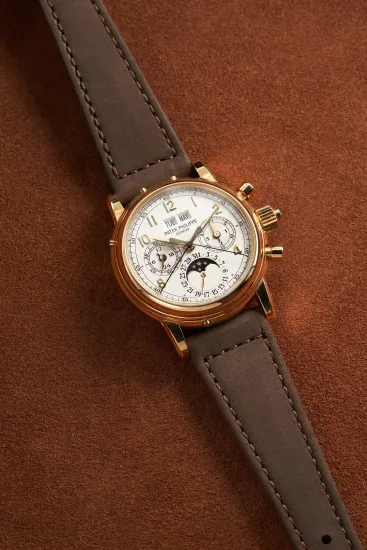 Patek Philippe Perpetual Calendar Split-Seconds Chronograph 5004J 36mm Yellow gold White 3