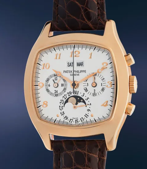 Patek Philippe Perpetual Calendar Chronograph 5020 37mm Rose gold Silvered