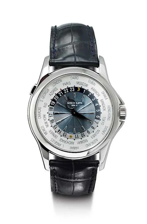 Patek Philippe World Time 5130P 39.5mm Platinum Dark green