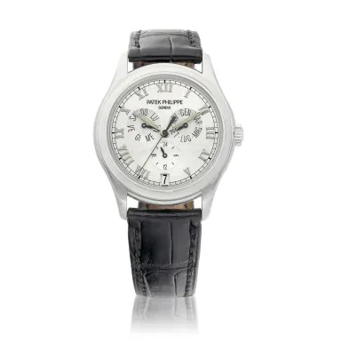 Patek Philippe Annual Calendar 5035 36.5mm White gold Silver