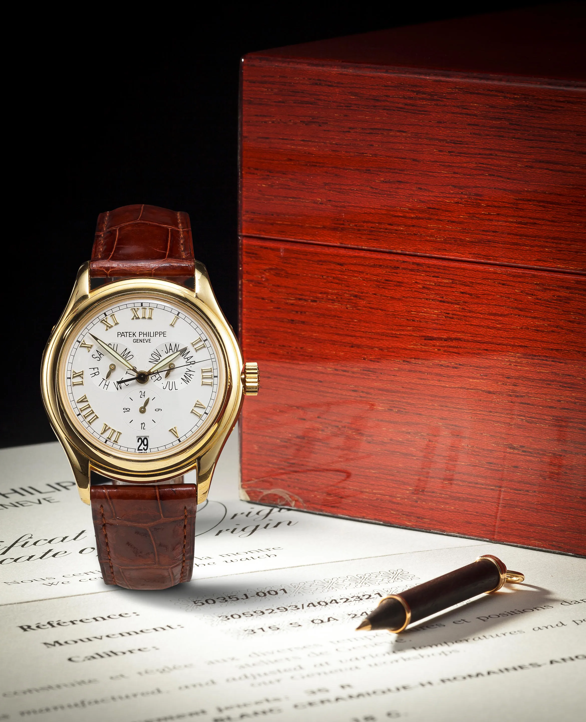 Patek Philippe Annual Calendar 5035J 37mm Yellow gold White