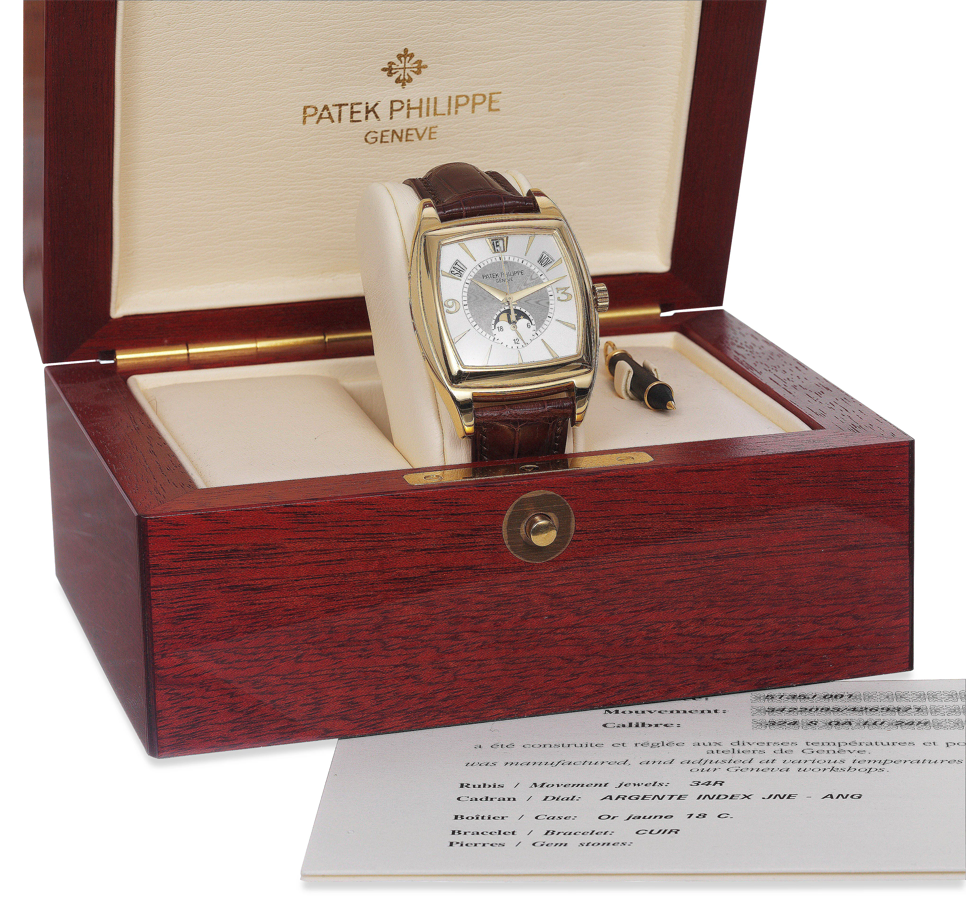 Patek Philippe Gondolo 5135J 38mm Yellow gold Silver