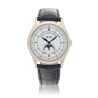 Patek Philippe Annual Calendar 5396G 38.5mm White gold Silver