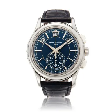 Patek Philippe Annual Calendar Chronograph 5905 42mm Platinum Blue