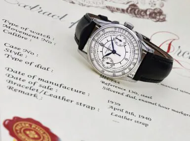 Patek Philippe Chronograph 130 33.5mm Stainless steel Silver