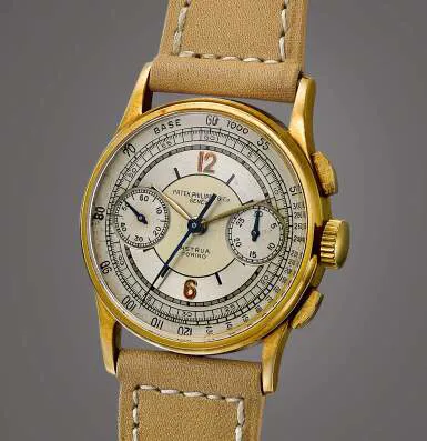 Patek Philippe Chronograph 130 33mm Yellow gold Silver