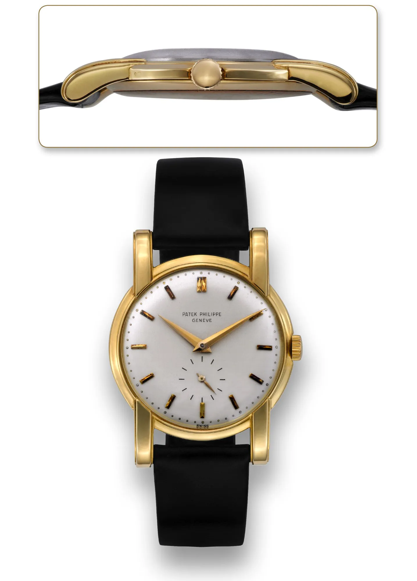 Patek Philippe 2428 35mm Yellow gold Silver