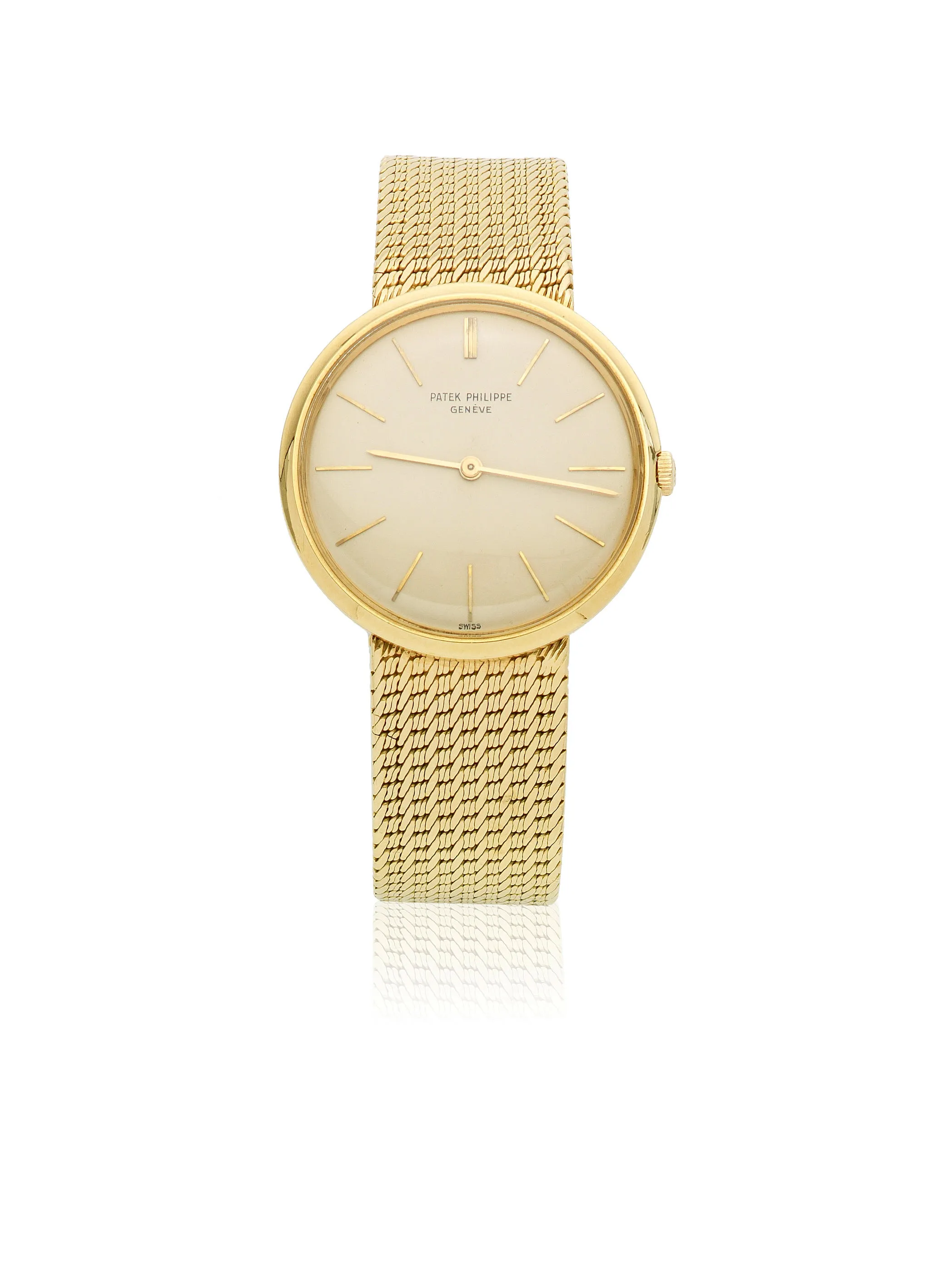 Patek Philippe Calatrava 2591 34mm Yellow gold Silver