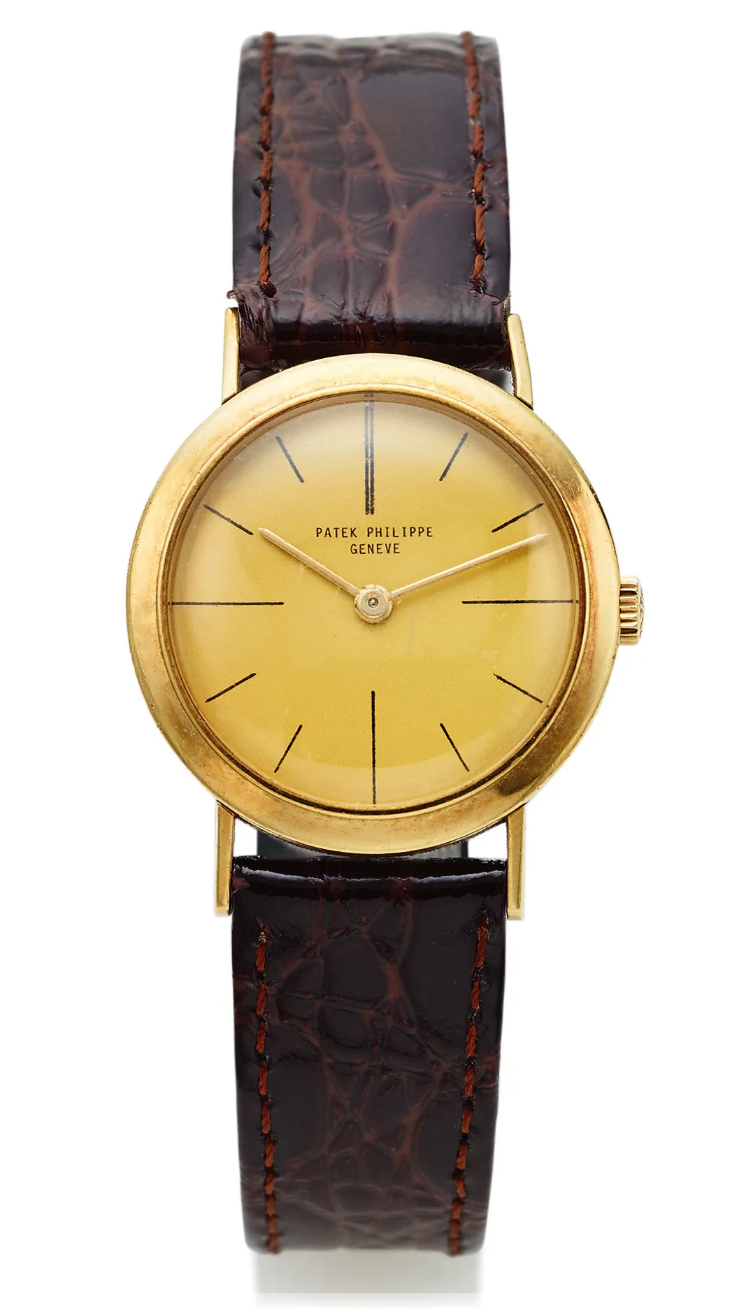 Patek Philippe Calatrava 3338 25mm Yellow gold Champagne