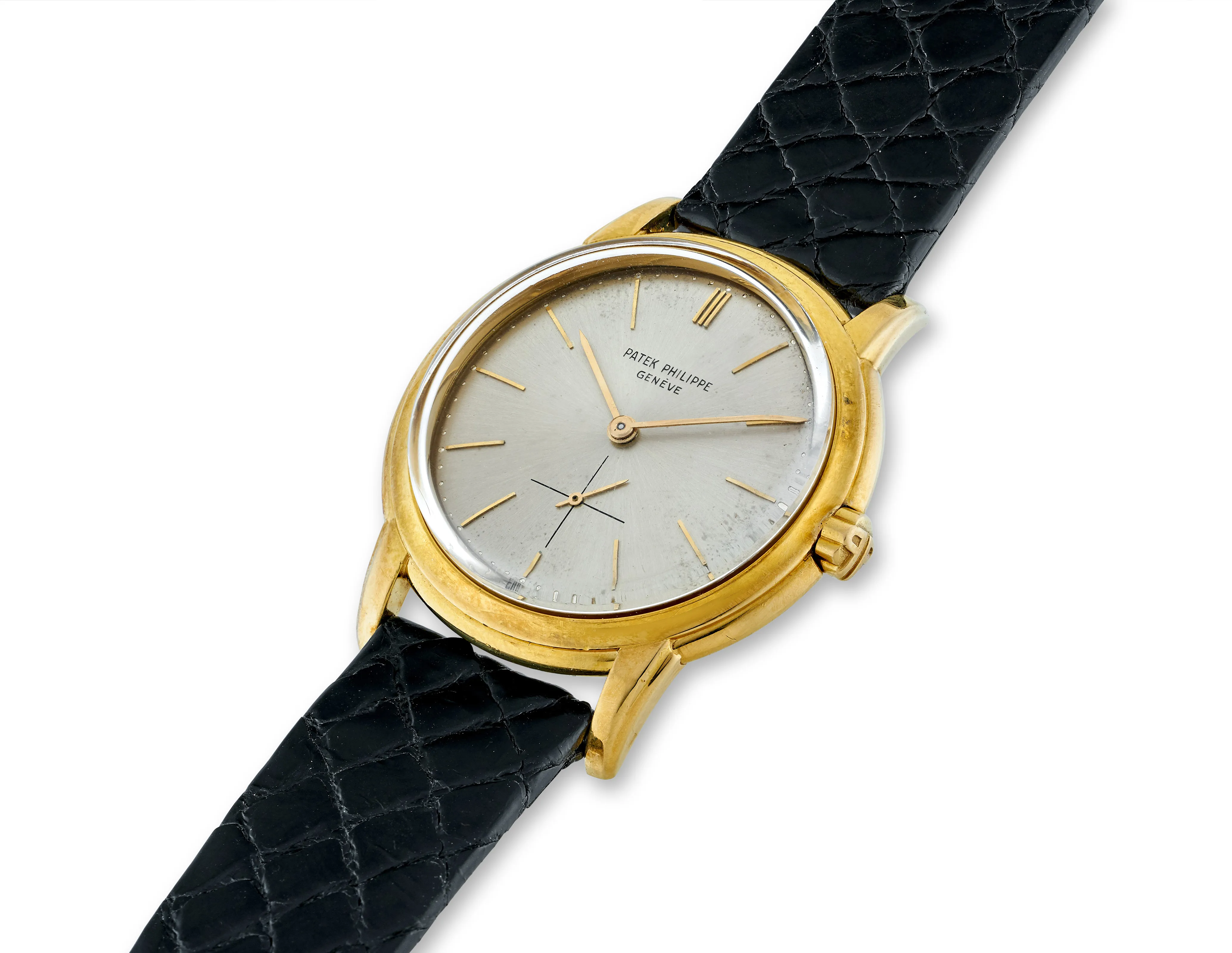 Patek Philippe Calatrava 3433 35.5mm Yellow gold Silver 1