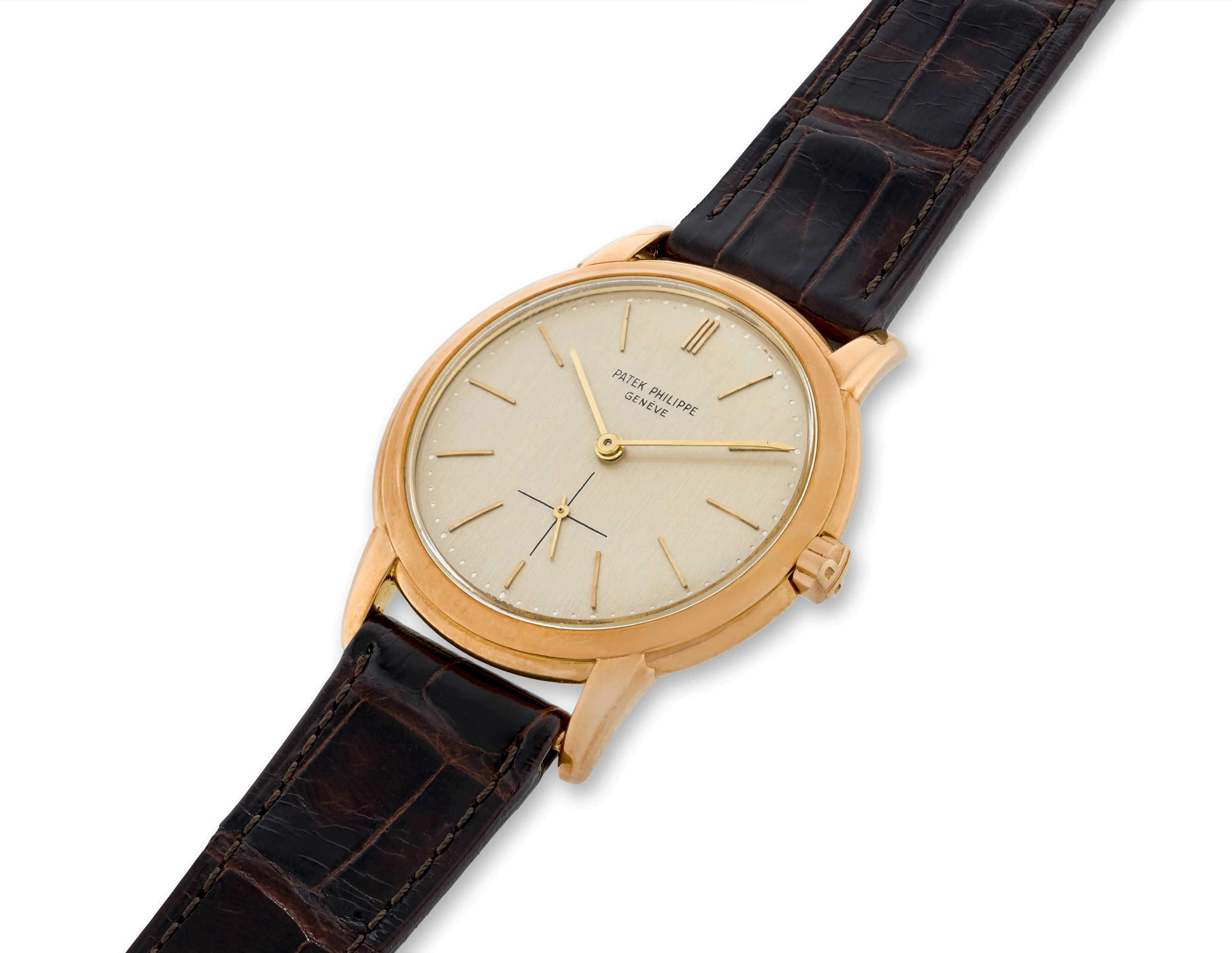 Patek Philippe Calatrava 3433 36mm Yellow gold Silver 1