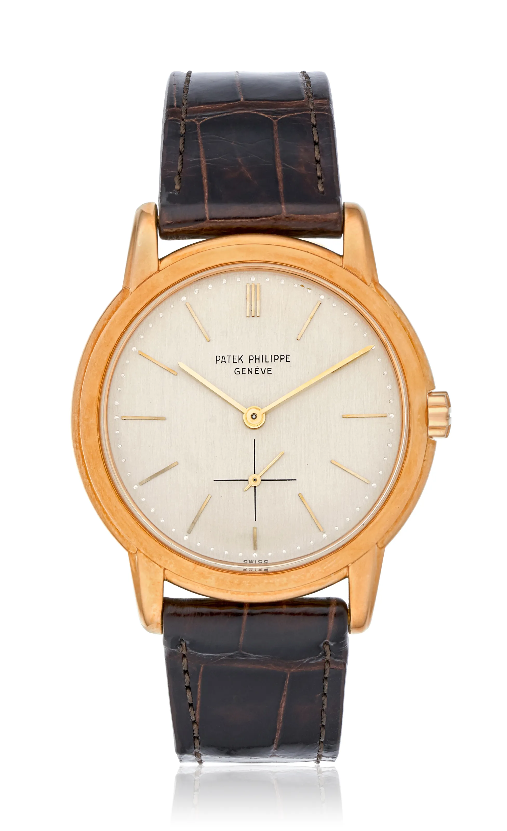 Patek Philippe Calatrava 3433 36mm Yellow gold Silver