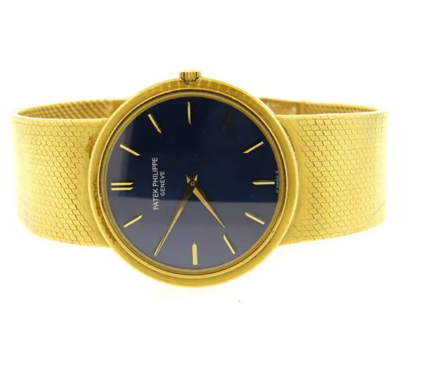 Patek Philippe Calatrava 3606-1 33mm Yellow gold Blue 3