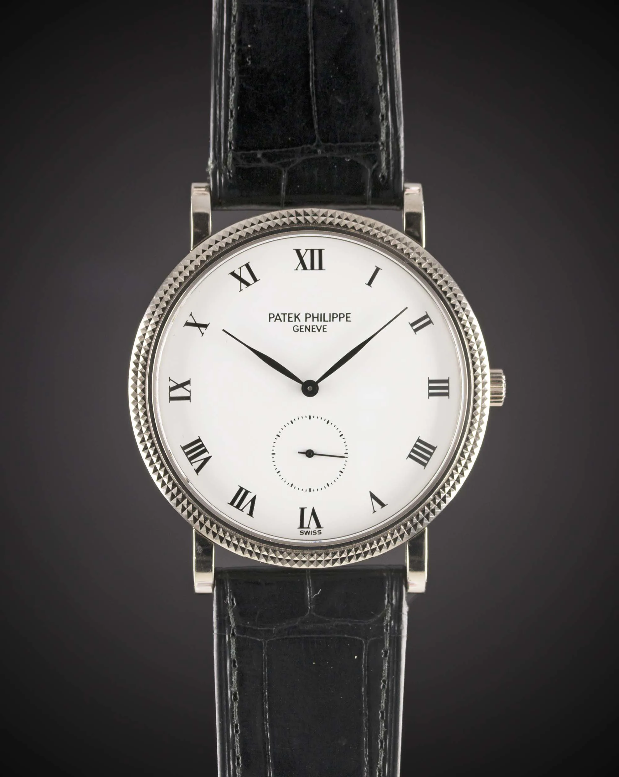 Patek Philippe Calatrava 3919G 34mm White gold Porcelain