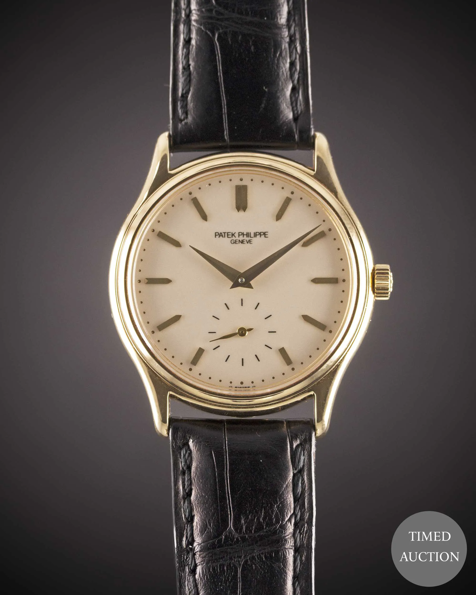 Patek Philippe Calatrava 3923 32mm Yellow gold Cream