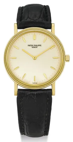 Patek Philippe Calatrava 3992 33mm Yellow gold Cream