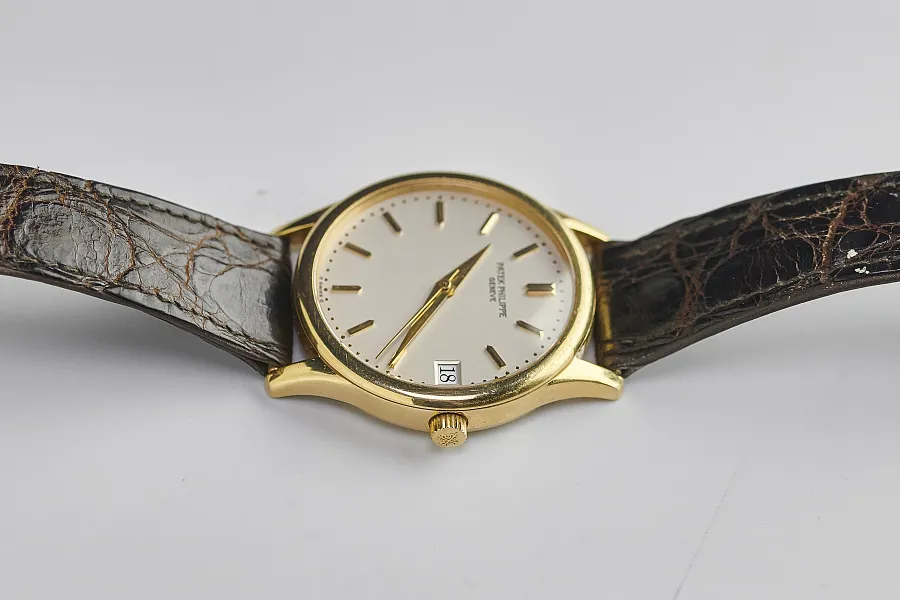 Patek Philippe Calatrava 3998 33.5mm Yellow gold Silver 1