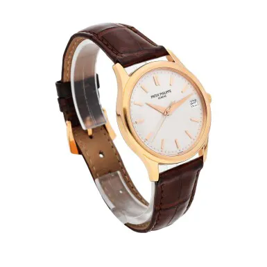 Patek Philippe Calatrava 3998 34mm Yellow gold Silver 4