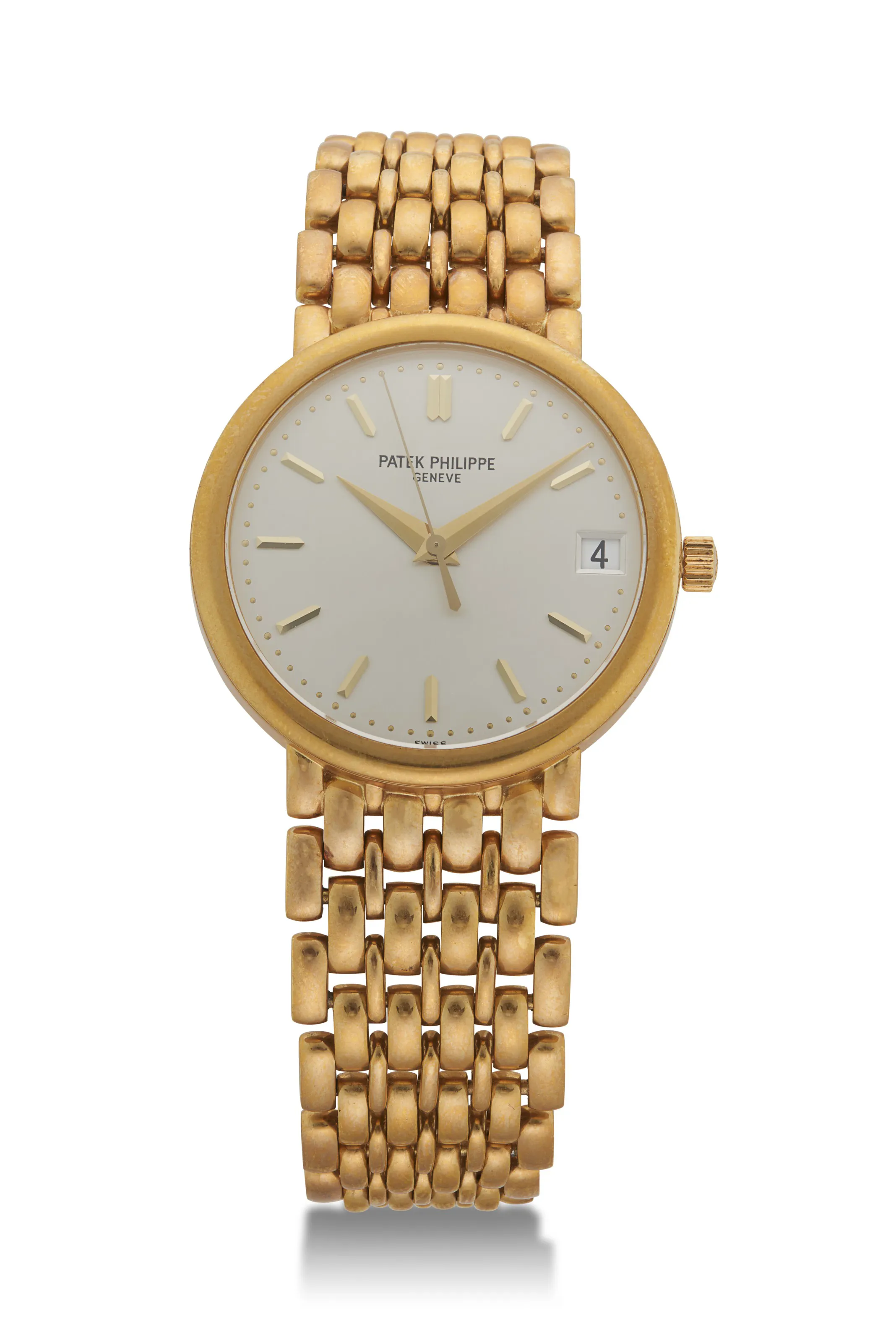 Patek Philippe Calatrava 3998J 34mm Yellow gold Silver