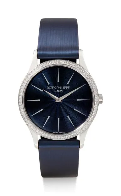 Patek Philippe Calatrava 4896G 33mm White gold Blue