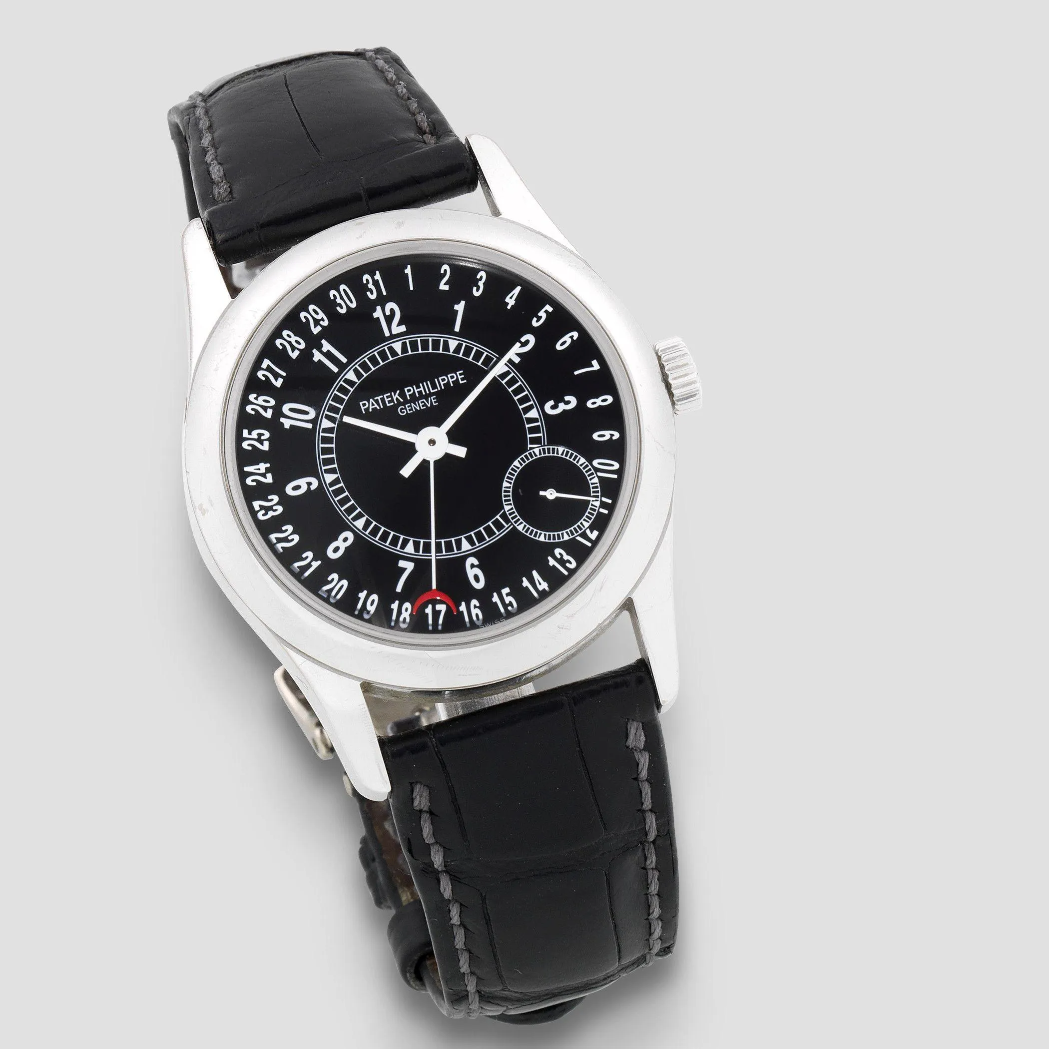 Patek Philippe Calatrava 6000G 37mm White gold Black