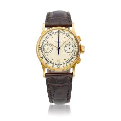 Patek Philippe Chronograph 130 34mm Yellow gold Silver