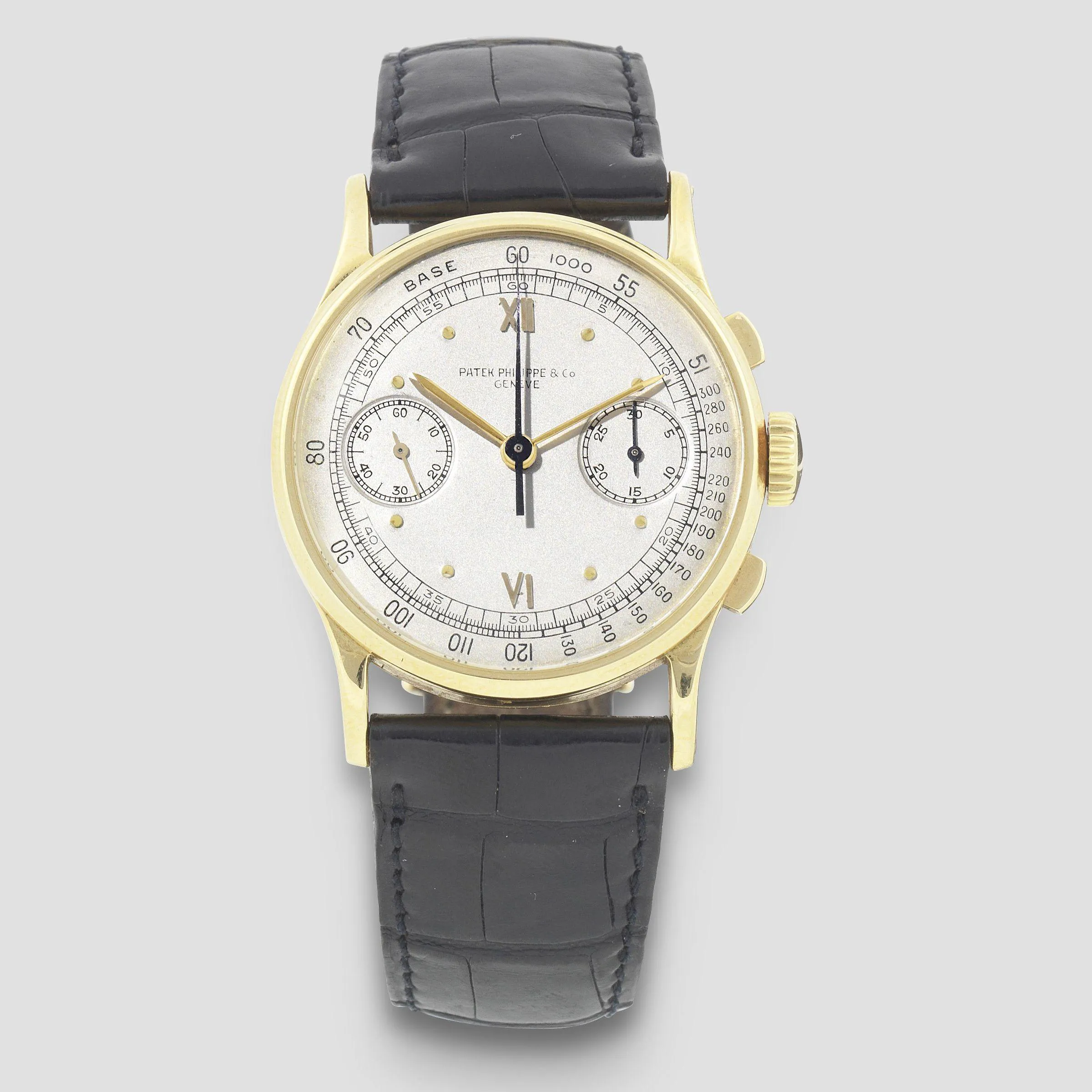 Patek Philippe Chronograph 130 33mm Yellow gold Silver