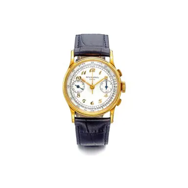 Patek Philippe Chronograph 130 33mm Yellow gold Silver