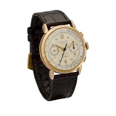 Patek Philippe Chronograph 1579 36mm Rose gold Silver 4