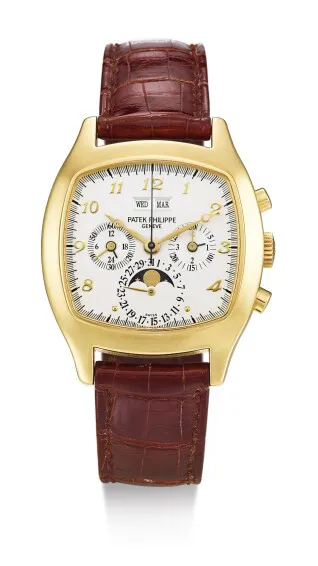 Patek Philippe Perpetual Calendar Chronograph 5020 37mm Yellow gold Silvered