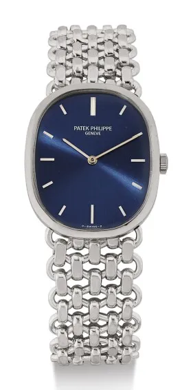 Patek Philippe Golden Ellipse 3648/1 27mm White gold Blue